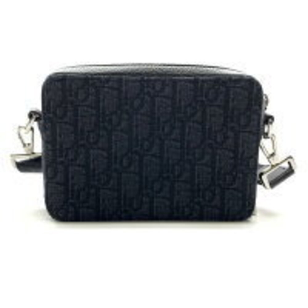 Dior Oblique Shoulder Bag Strap Crossbody Black Zipper Closure - Picture 3 of 8